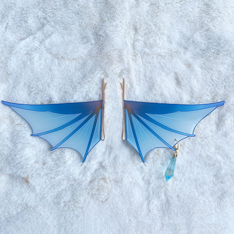 Virtual YouTuber Nijisanji LazuLight January 2022 Finana Ryugu Headwear Earring Cosplay Accessory Prop