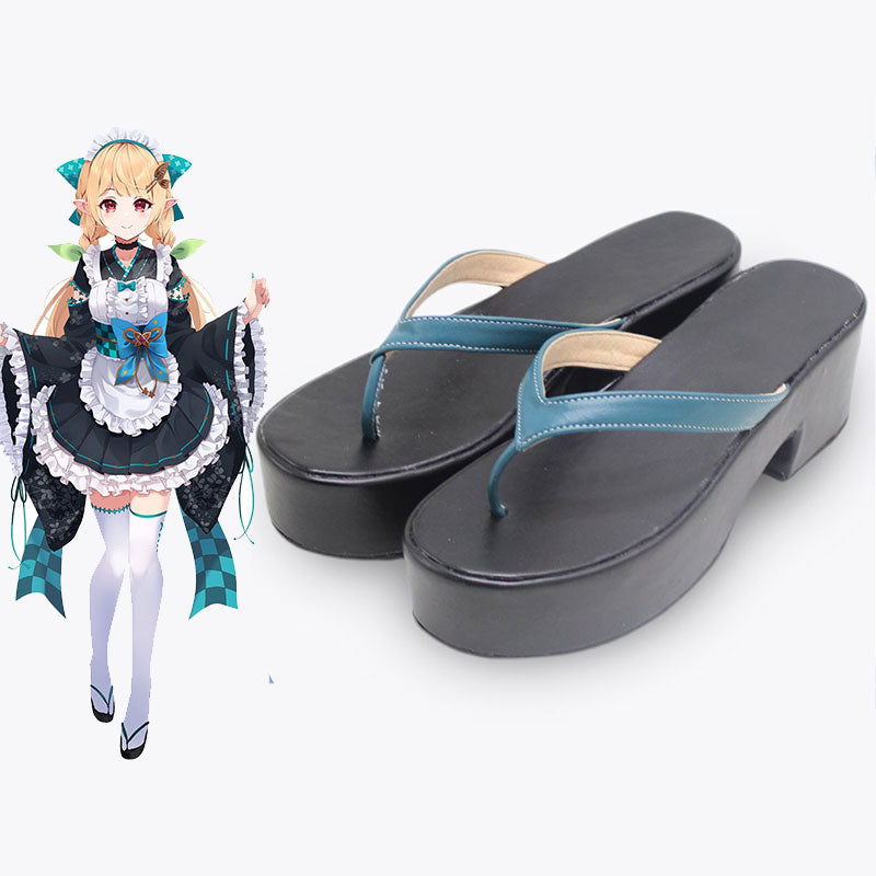 Virtual YouTuber Nijisanji LazuLight Pomu Rainpuff 2022 Maid Cosplay Shoes