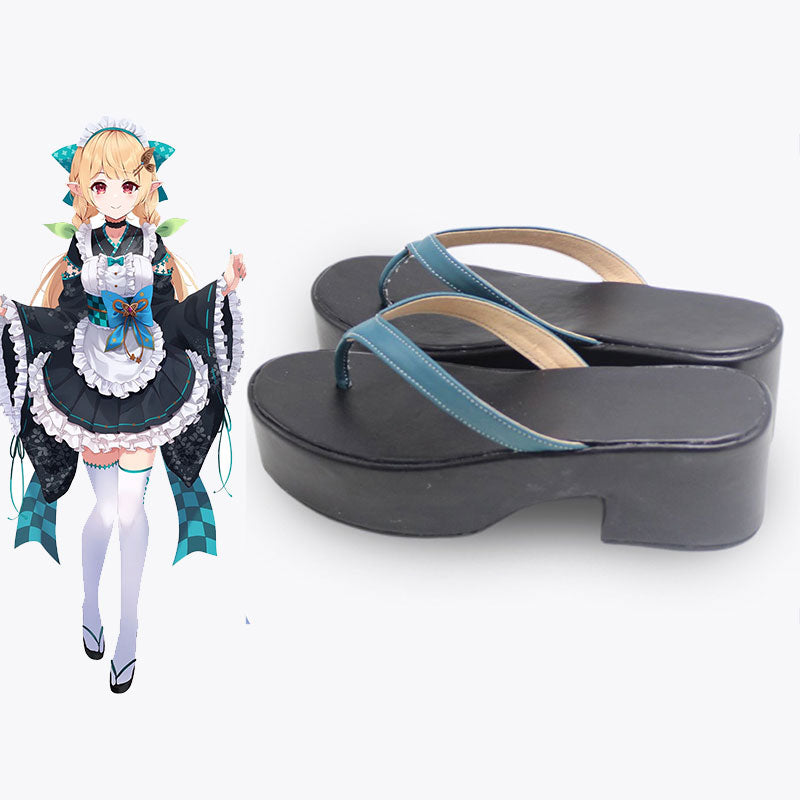 Virtual YouTuber Nijisanji LazuLight Pomu Rainpuff 2022 Maid Cosplay Shoes