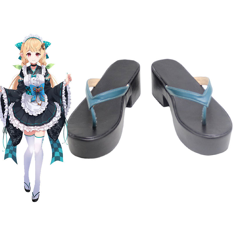 Virtual YouTuber Nijisanji LazuLight Pomu Rainpuff 2022 Maid Cosplay Shoes