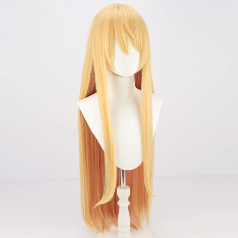Virtual YouTuber Nijisanji LazuLight Pomu Rainpuff Golden Cosplay Wig