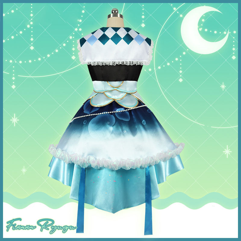 Virtual YouTuber Nijisanji LazuLight Portrait Finana Ryugu Cosplay Costume New Edition