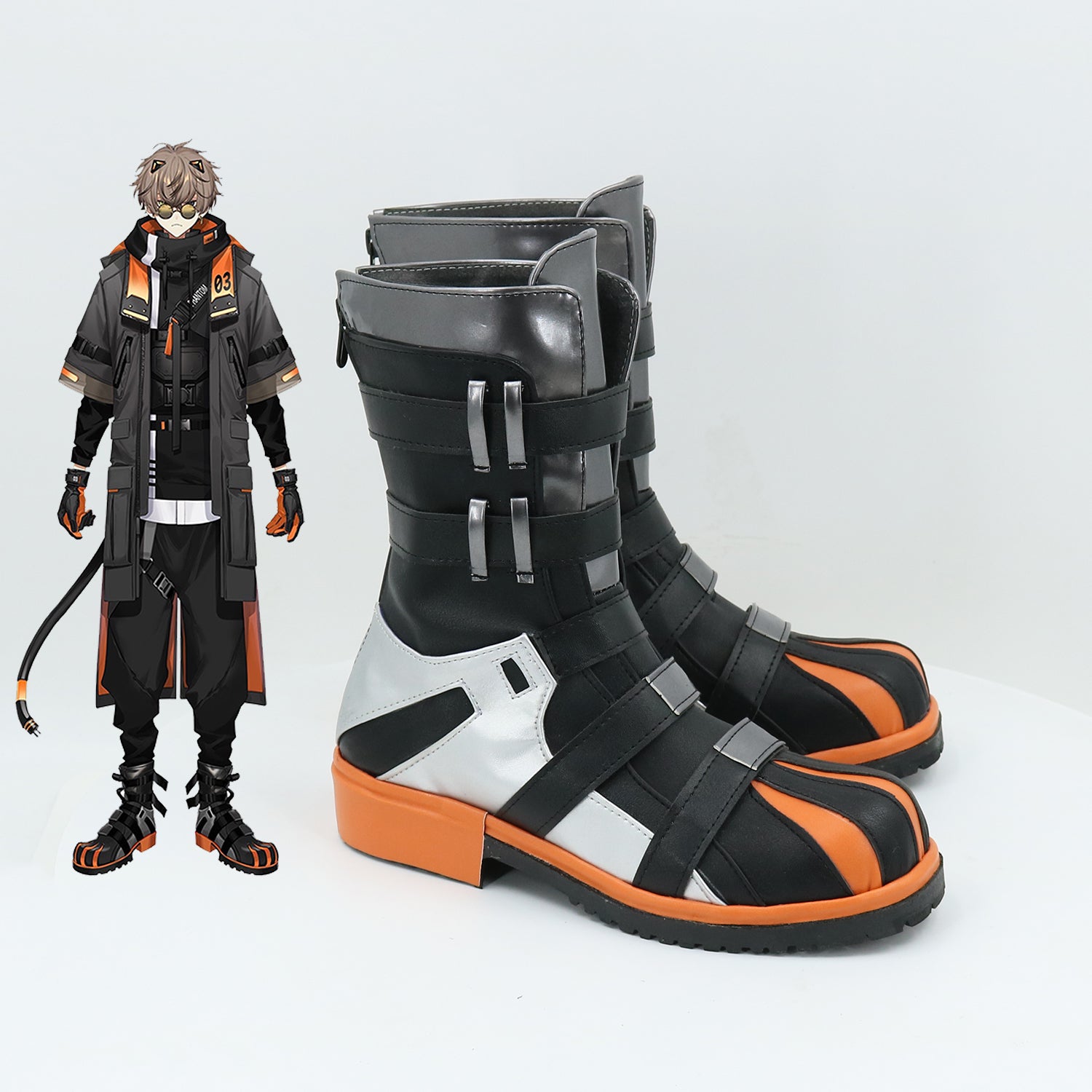Virtual YouTuber Noctyx Alban Knox Cosplay Shoes