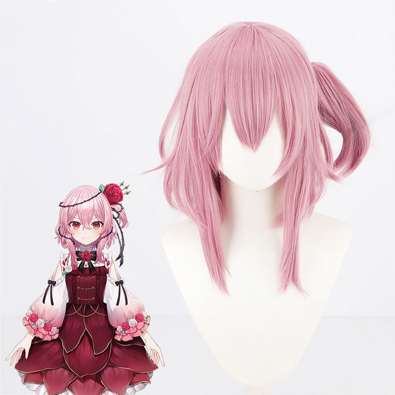 Virtual YouTuber Nijisanji OBSYDIA Rosemi Lovelock Pink Cosplay Wig