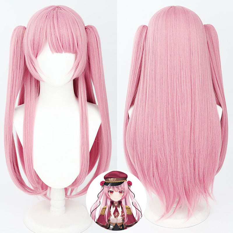 Virtual YouTuber Nijisanji OBSYDIA Rosemi Lovelock Pink Cosplay Wig