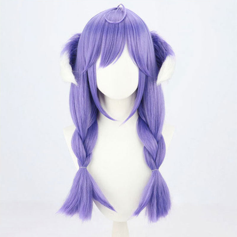 Virtual YouTuber Nijisanji OBSYDIA Selen Tatsuki Purple Cosplay Wig
