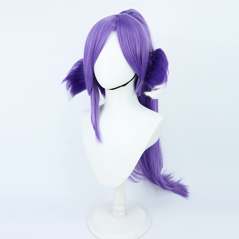 Virtual YouTuber Nijisanji OBSYDIA Selen Tatsuki Purple Cosplay Wig B Edition