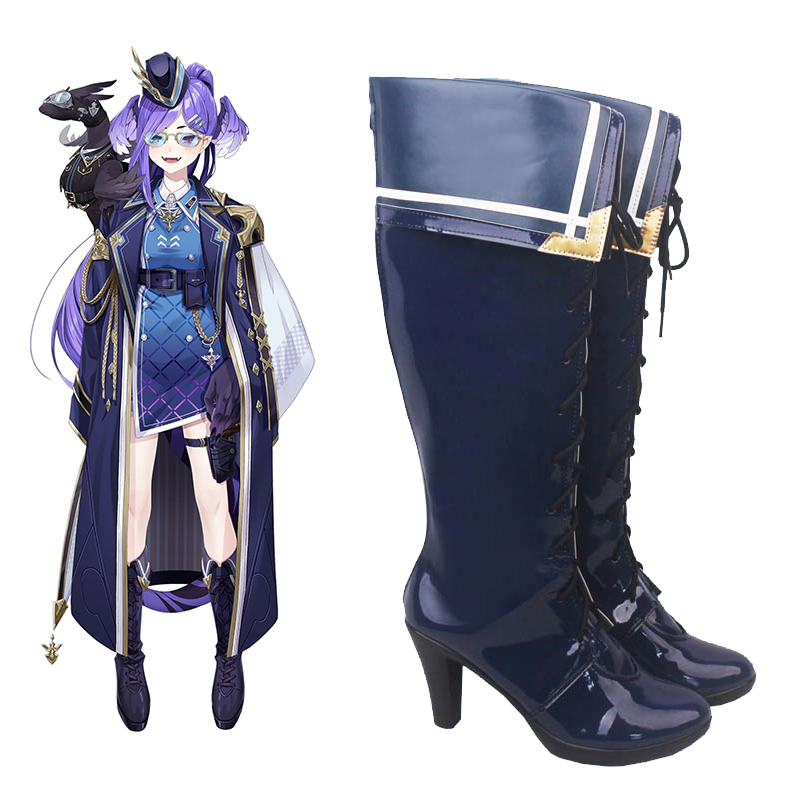 Virtual YouTuber Nijisanji OBSYDIA Selen Tatsuki Shoes Cosplay Boots