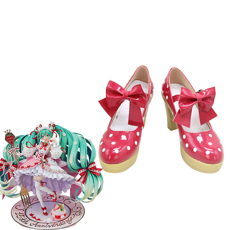 Vocaloid Hatsune Miku 15th Anniversary Cosplay Shoes