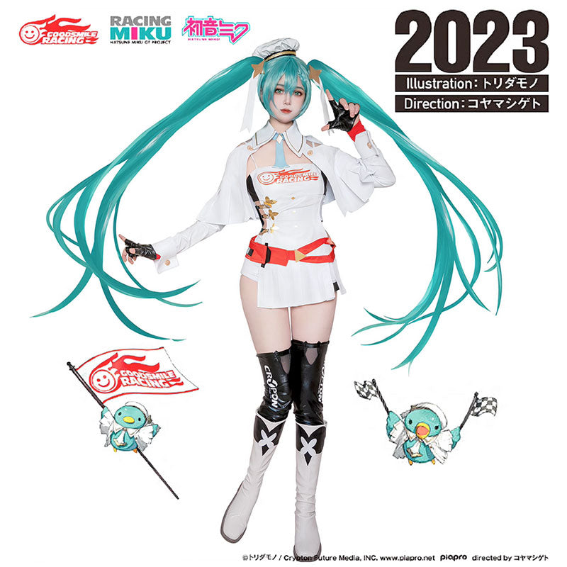 Vocaloid Hatsune Miku Racing Miku 2023 Cosplay Costume