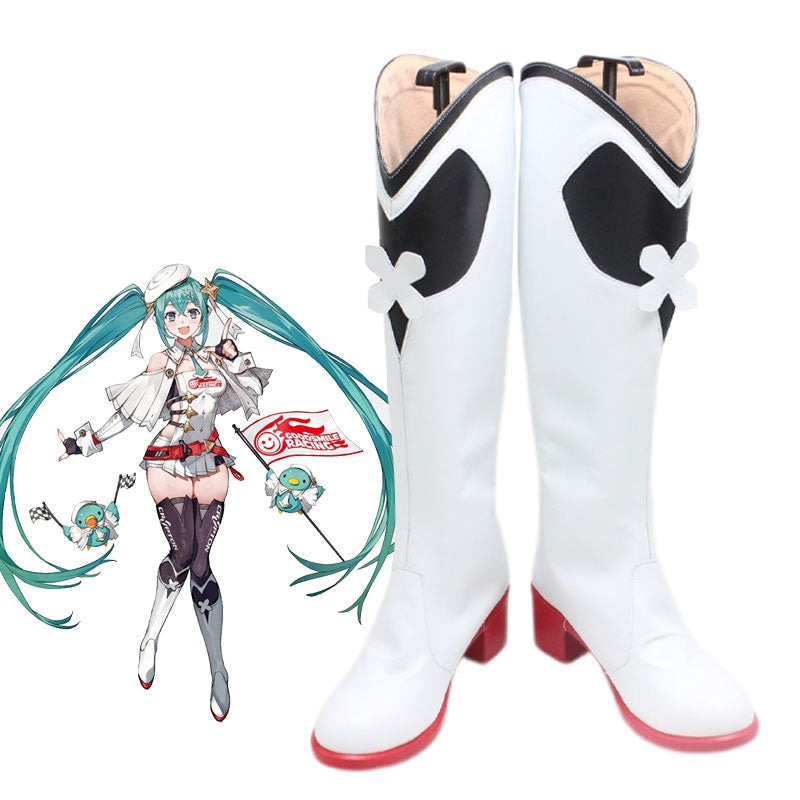 Vocaloid Hatsune Miku Racing Miku 2023 Shoes Cosplay Boots
