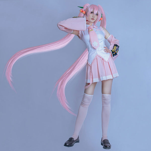 Vocaloid Hatsune Miku Sakura Miku Cosplay Costume