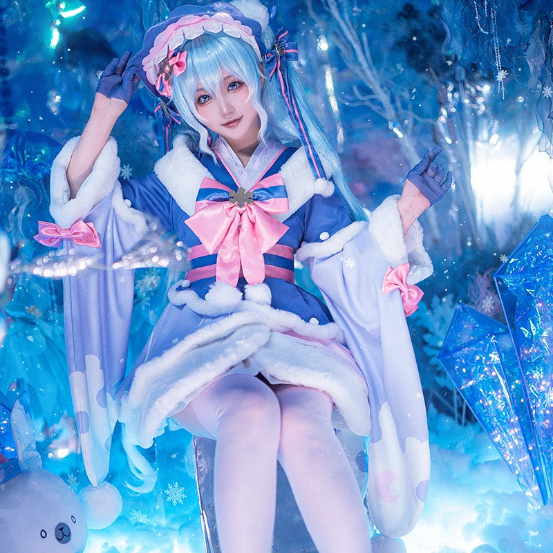 Vocaloid Hatsune Miku Snow Miku 2023 Cosplay Costume