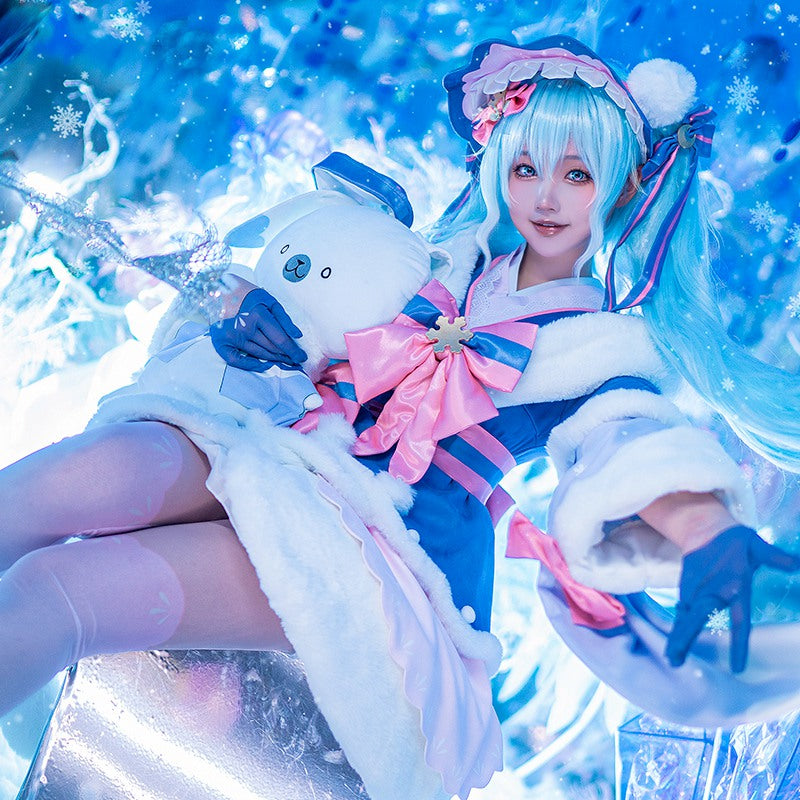 Vocaloid Hatsune Miku Snow Miku 2023 Cosplay Costume