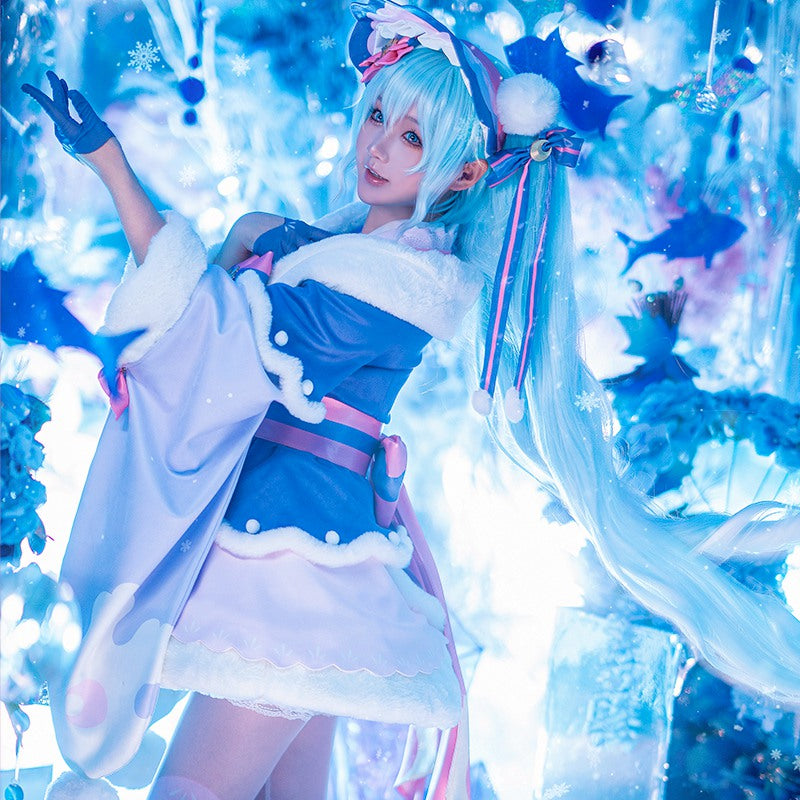 Vocaloid Hatsune Miku Snow Miku 2023 Cosplay Costume