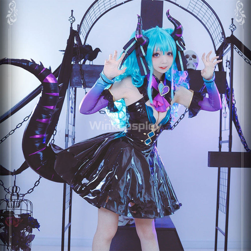 Vocaloid Little Devil Hatsune Miku Halloween Cosplay Costume