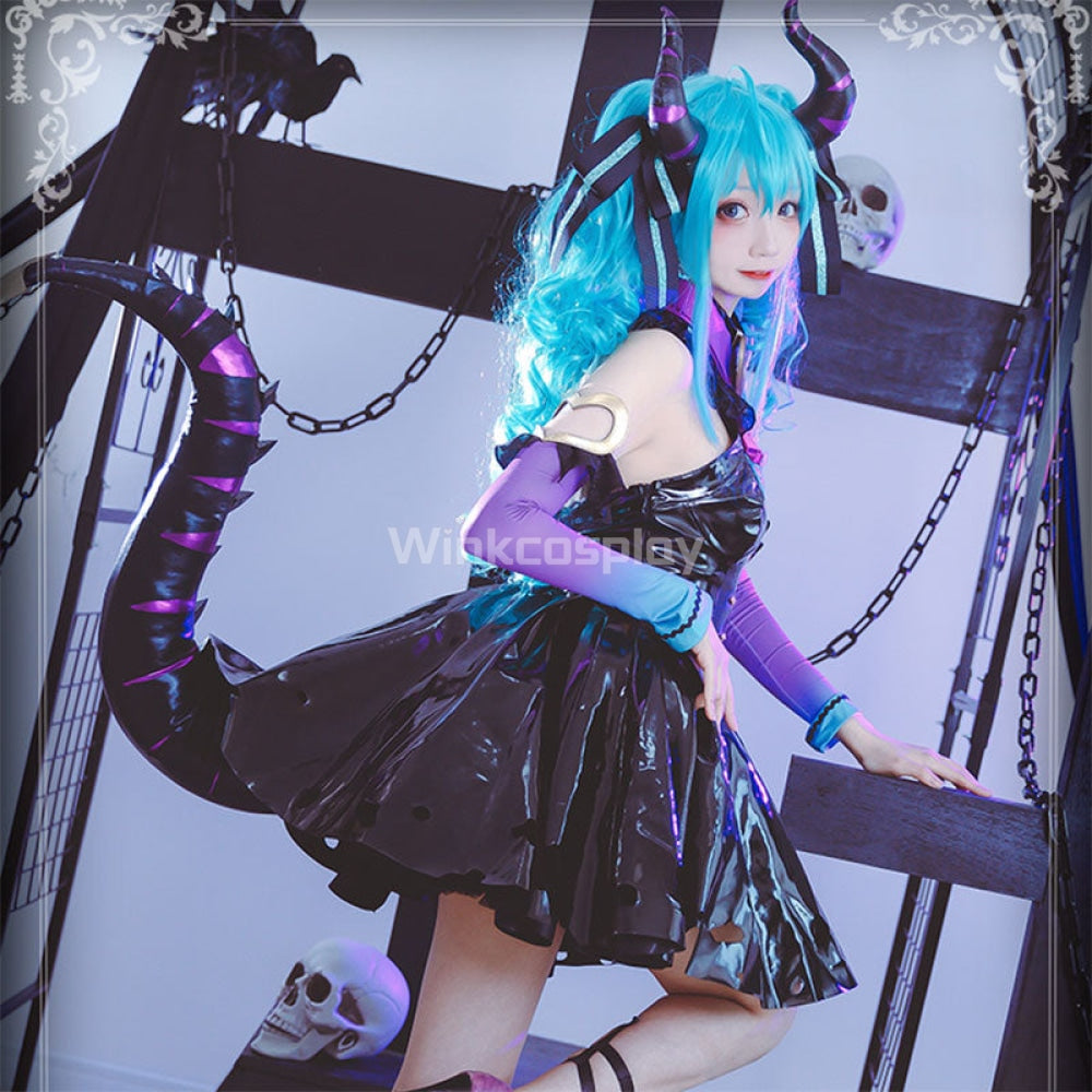 Vocaloid Little Devil Hatsune Miku Halloween Cosplay Costume