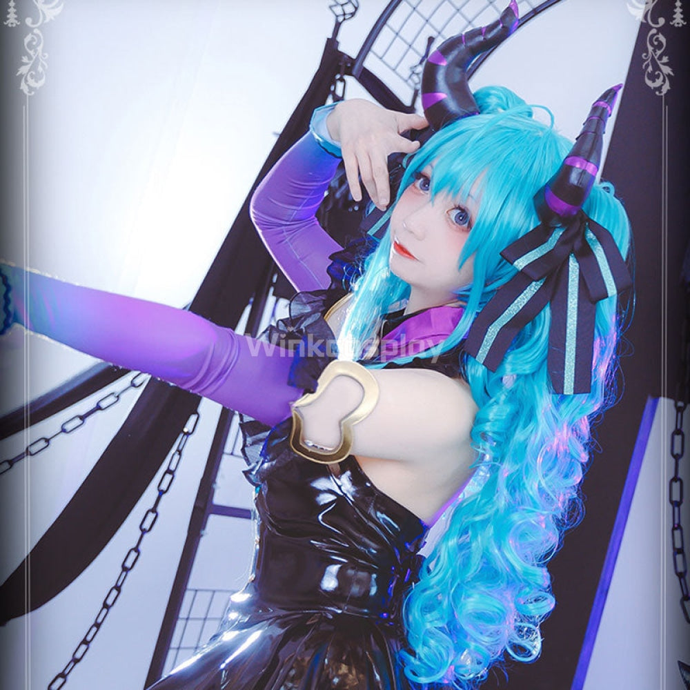 Vocaloid Little Devil Hatsune Miku Halloween Cosplay Costume