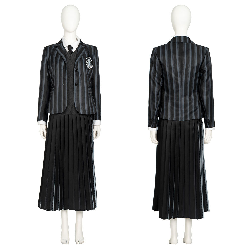 Wednesday 2022 Addams Family Wednesday Uniforms Cosplay Costume