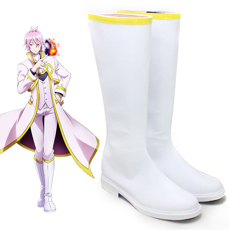 Welcome to Demon School! Iruma-kun Mairimashita! Iruma-kun Alice Asmodeus White Shoes Cosplay Boots
