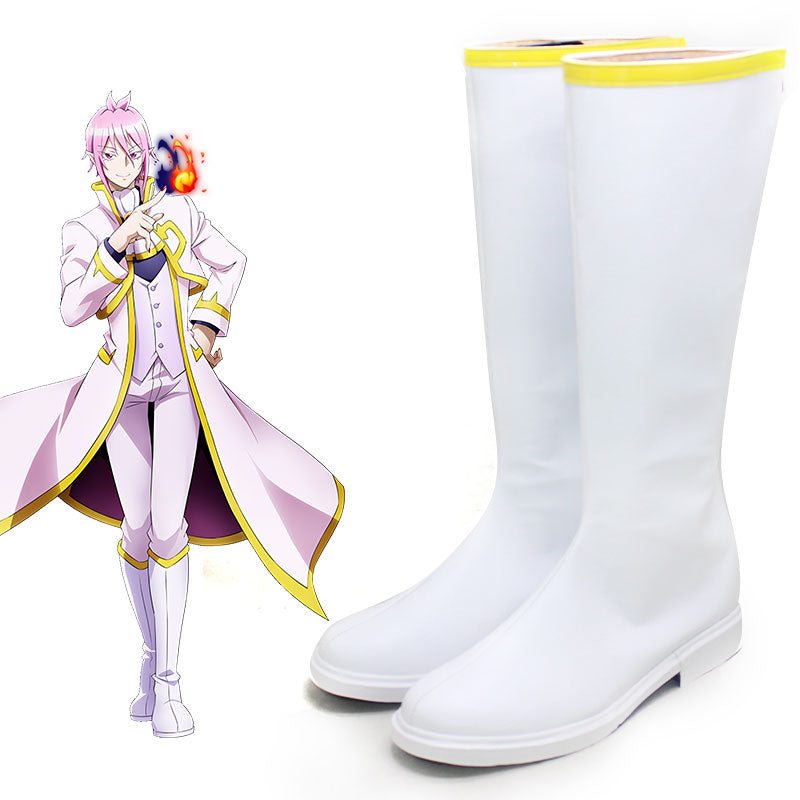 Welcome to Demon School! Iruma-kun Mairimashita! Iruma-kun Alice Asmodeus White Shoes Cosplay Boots