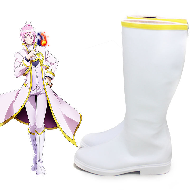 Welcome to Demon School! Iruma-kun Mairimashita! Iruma-kun Alice Asmodeus White Shoes Cosplay Boots