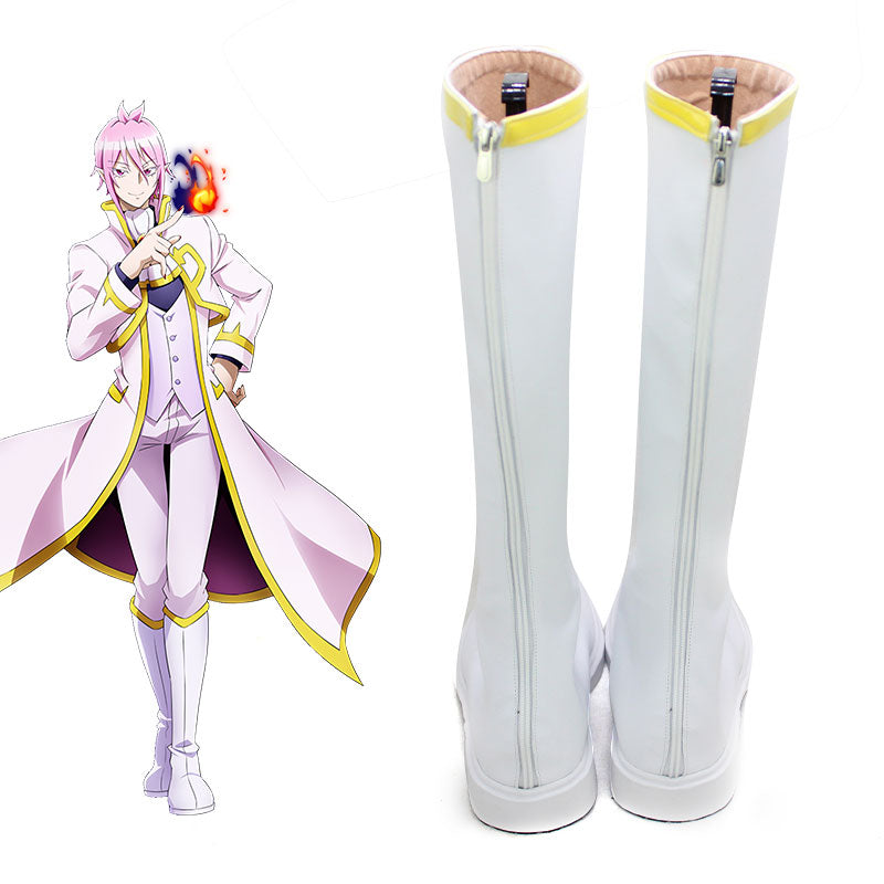 Welcome to Demon School! Iruma-kun Mairimashita! Iruma-kun Alice Asmodeus White Shoes Cosplay Boots