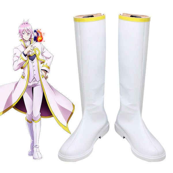 Welcome to Demon School! Iruma-kun Mairimashita! Iruma-kun Alice Asmodeus White Shoes Cosplay Boots