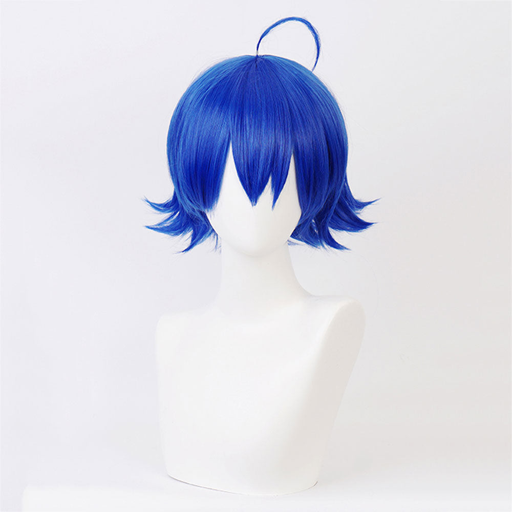 Welcome to Demon School! Iruma-kun Mairimashita! Iruma-kun Iruma Suzuki Blue Cosplay Wig
