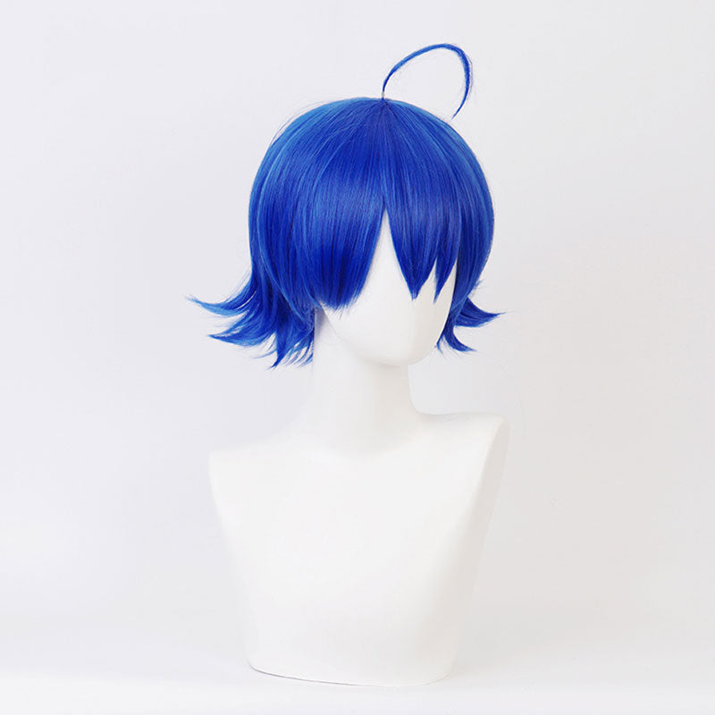 Welcome to Demon School! Iruma-kun Mairimashita! Iruma-kun Iruma Suzuki Blue Cosplay Wig