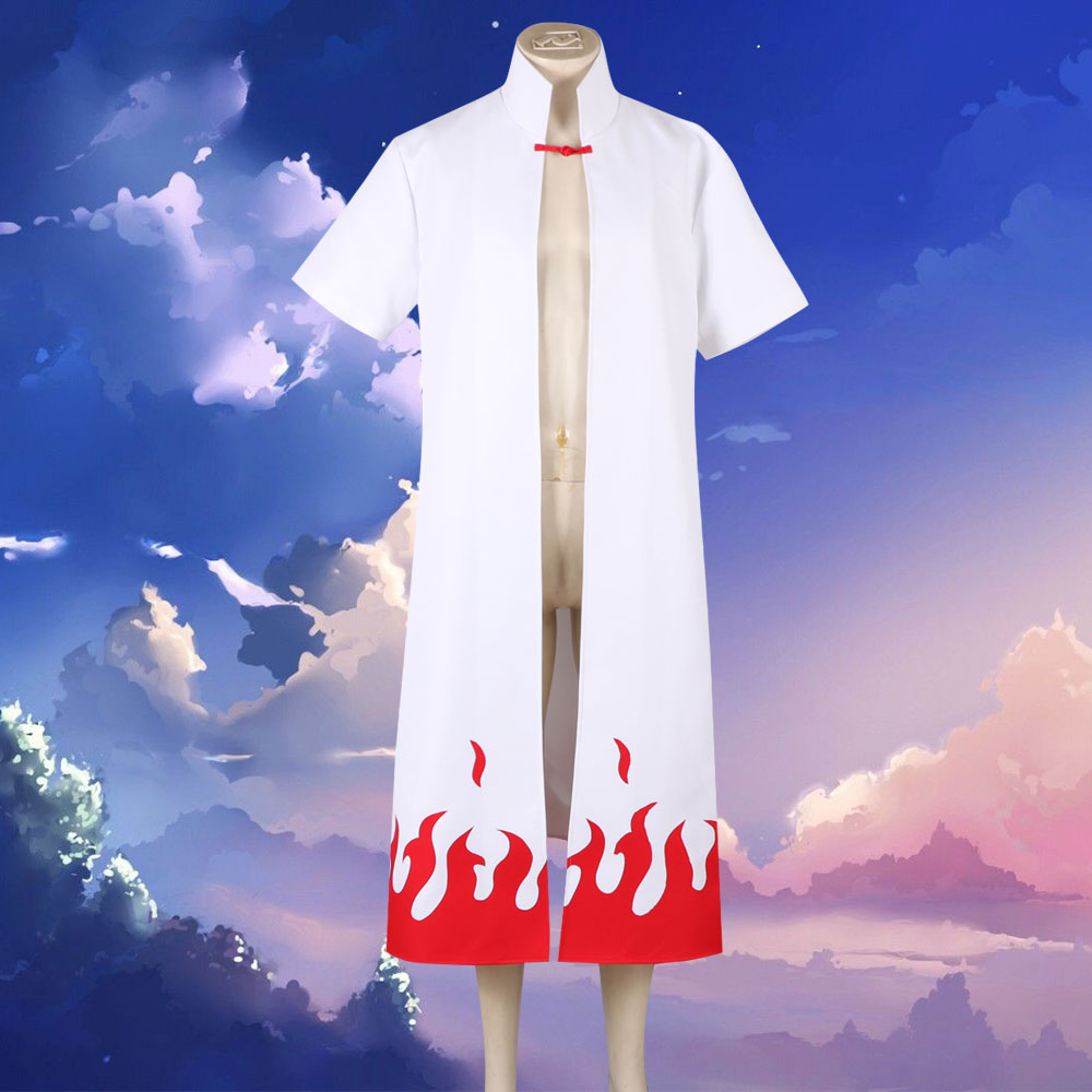 Yondaime 4th Hokage Hatake Kakashi from Naruto Halloween Coat Cosplay Costume - Winkcosplay