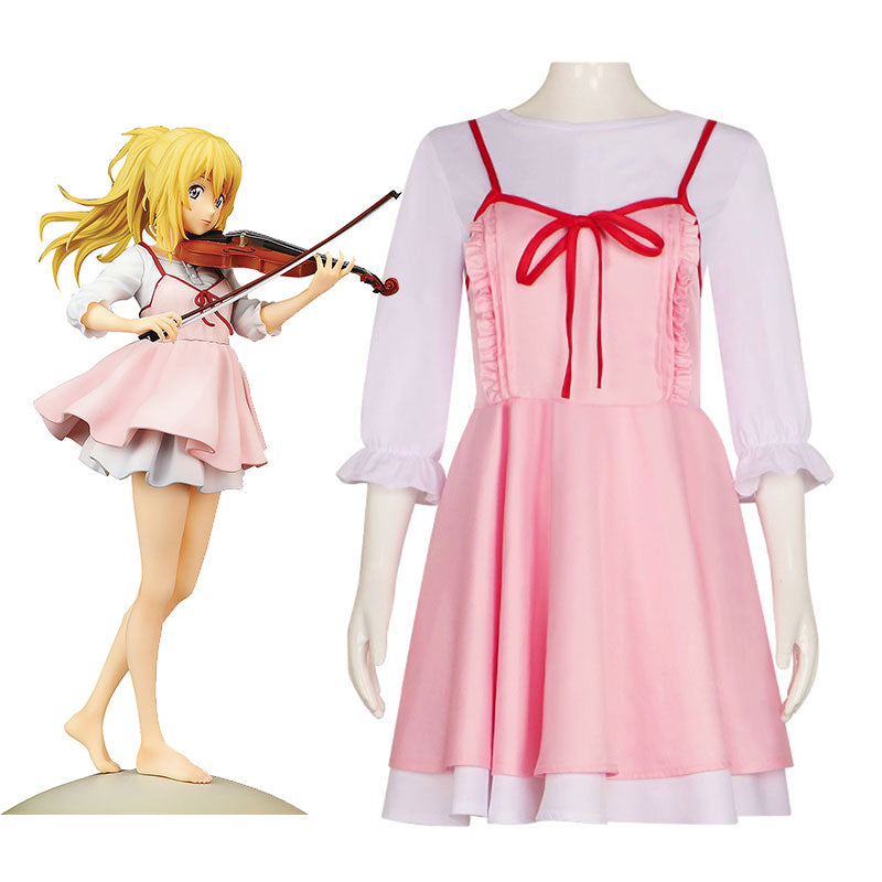 Your Lie In April Shigatsu Wa Kimi No Uso Kaori Miyazono Cosplay Costume